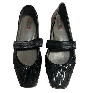 Born Black Patent Flats - Size 40.5